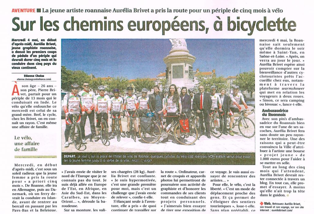 Article paru dans "Le Pays Roannais" le 11 mai 2016